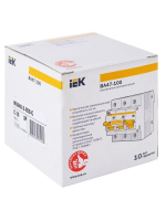 Выключатель автоматический модульный 3п C 50А 10кА ВА47-100 KARAT IEK MVA40-3-050-C ТехноИмпульс