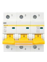 Выключатель автоматический модульный 3п C 63А 10кА ВА47-100 KARAT IEK MVA40-3-063-C ТехноИмпульс