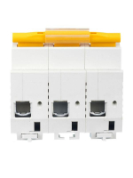 Выключатель автоматический модульный 3п C 63А 10кА ВА47-100 KARAT IEK MVA40-3-063-C ТехноИмпульс