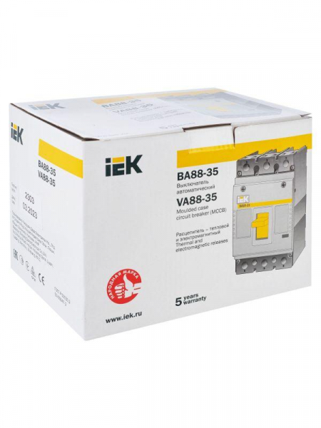 Выключатель автоматический 3п 160А 35кА ВА 88-35 KARAT IEK SVA30-3-0160 ТехноИмпульс