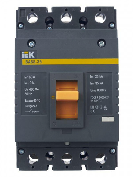 Выключатель автоматический 3п 160А 35кА ВА 88-35 KARAT IEK SVA30-3-0160 ТехноИмпульс
