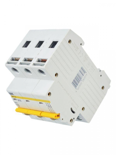 Выключатель автоматический модульный 3п B 10А 4.5кА ВА47-29 KARAT IEK MVA20-3-010-B ТехноИмпульс