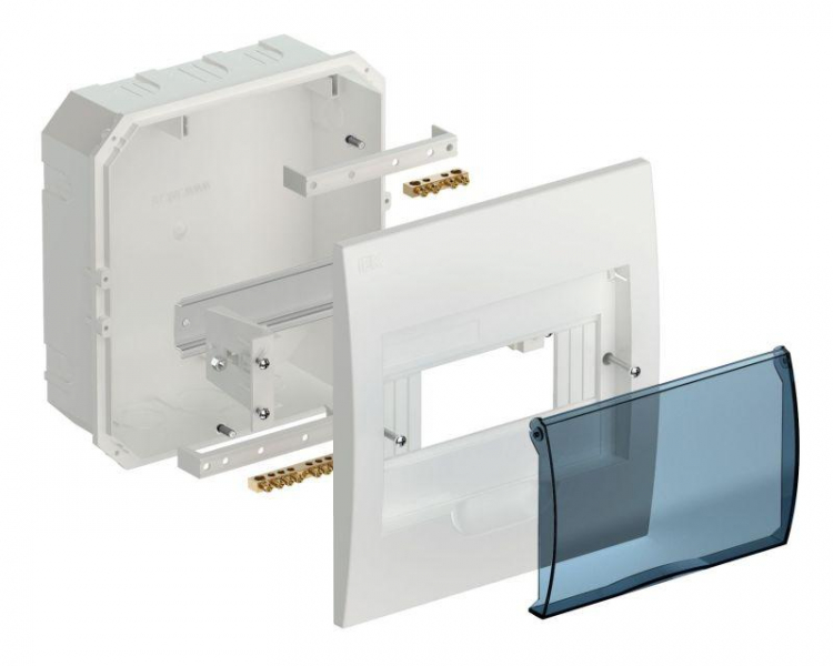 Корпус встраиваемый ЩРВ-П-8 Krepta 3 IP41 пластик. бел. IEK MKP12-V-08-40-20 ТехноИмпульс