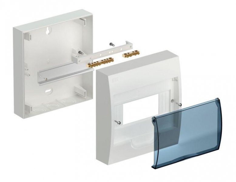 Корпус навесной ЩРН-П-8 Krepta 3 IP41 пластик. бел. IEK MKP12-N-08-40-20 ТехноИмпульс