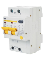 Выключатель автоматический дифференциального тока 2п C 20А 30мА тип AC 4.5кА АД-12 KARAT IEK MAD10-2-020-C-030 ТехноИмпульс