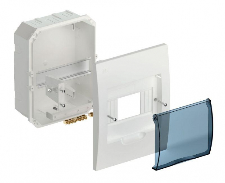 Корпус встраиваемый ЩРВ-П-6 Krepta 3 IP41 пластик. бел. IEK MKP12-V-06-40-20 ТехноИмпульс