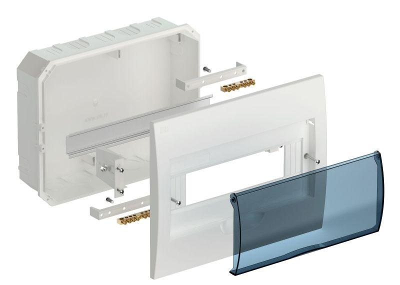 Корпус встраиваемый ЩРВ-П-12 Krepta 3 IP41 пластик. бел. IEK MKP12-V-12-40-10 ТехноИмпульс