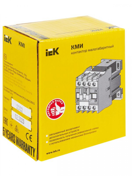 Контактор КМИ-11210 12А 24В/АС3 1НО KARAT IEK KKM11-012-024-10 ТехноИмпульс