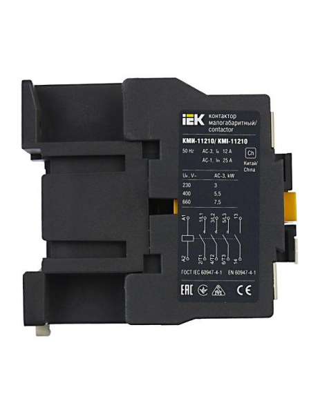 Контактор КМИ-11210 12А 24В/АС3 1НО KARAT IEK KKM11-012-024-10 ТехноИмпульс