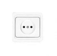 Розетка 1-м СП Валери 16А IP20 без заземл. бел. UNIVersal В0022 ТехноИмпульс