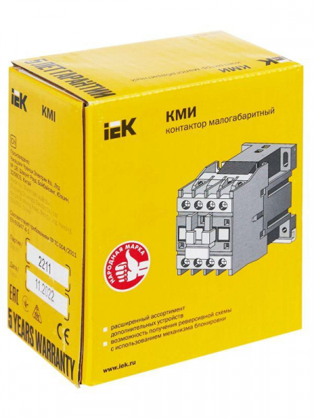 Контактор КМИ-11810 18А 24В/АС3 1НО KARAT IEK KKM11-018-024-10 ТехноИмпульс