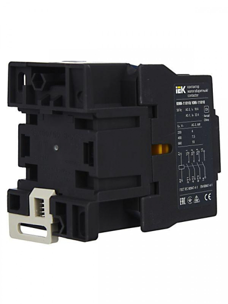 Контактор КМИ-11810 18А 24В/АС3 1НО KARAT IEK KKM11-018-024-10 ТехноИмпульс