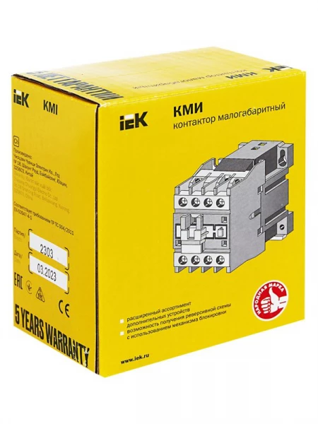Контактор КМИ-22510 25А 24В/АС3 1НО KARAT IEK KKM21-025-024-10 ТехноИмпульс