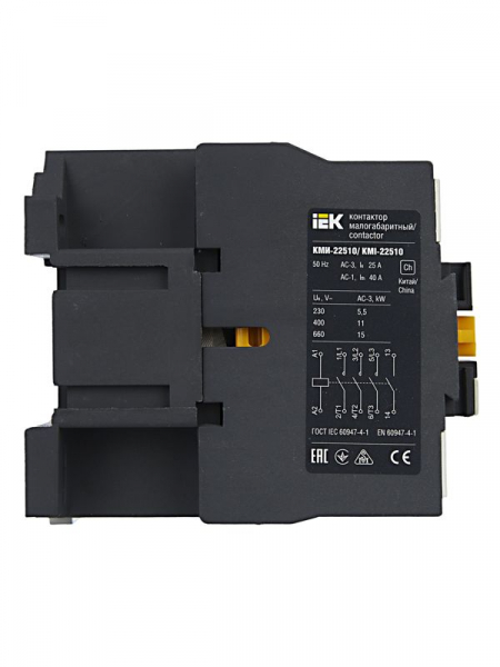 Контактор КМИ-22510 25А 24В/АС3 1НО KARAT IEK KKM21-025-024-10 ТехноИмпульс
