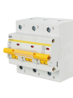 Выключатель автоматический модульный 3п D 63А 10кА ВА47-100 KARAT IEK MVA40-3-063-D ТехноИмпульс