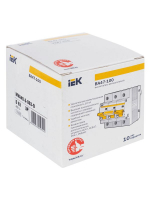 Выключатель автоматический модульный 3п D 63А 10кА ВА47-100 KARAT IEK MVA40-3-063-D ТехноИмпульс