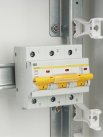 Выключатель автоматический модульный 3п D 63А 10кА ВА47-100 KARAT IEK MVA40-3-063-D ТехноИмпульс