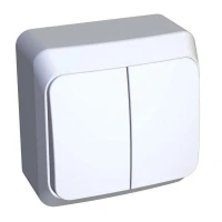 Выключатель 2-кл. ОП Этюд 10А IP20 бел. SE BA10-002B ТехноИмпульс