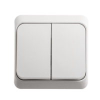 Выключатель 2-кл. ОП Этюд 10А IP20 бел. SE BA10-002B ТехноИмпульс