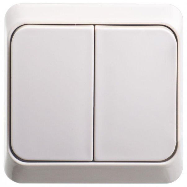 Выключатель 2-кл. ОП Этюд 10А IP20 крем. SE BA10-002K ТехноИмпульс