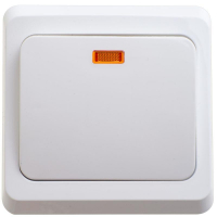 Выключатель 1-кл. СП Этюд 10А IP20 с подсветкой бел. SE BC10-005B ТехноИмпульс