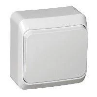 Выключатель кнопочный 1-кл. ОП Этюд 10А IP20 с самовозвратом бел. SE KA10-001B ТехноИмпульс