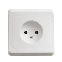 Розетка 1-м СП Этюд 16А IP20 250В без заземл. без защ. шторок бел. SE PC16-001B ТехноИмпульс