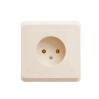 Розетка 1-м СП Этюд 16А IP20 250В без заземл. без защ. шторок крем. SE PC16-001K ТехноИмпульс