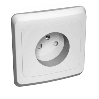 Розетка 1-м СП Этюд 16А IP20 250В без заземл. защ. шторки бел. SE PC16-002B ТехноИмпульс