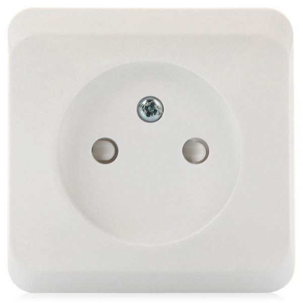Розетка 1-м ОП Этюд 16А IP20 250В без заземл. защ. шторки бел. SE PA16-002B ТехноИмпульс