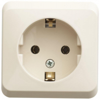 Розетка 1-м ОП Этюд 16А IP20 250В с заземл. без защ. шторок крем. SE PA16-003K ТехноИмпульс