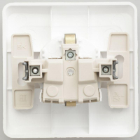 Розетка 1-м СП Этюд 16А IP20 250В с заземл. защ. шторки бел. SE PC16-004B ТехноИмпульс