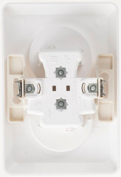 Розетка 2-м СП Этюд 16А IP20 250В без заземл. без защ. шторок бел. SE PC16-005B ТехноИмпульс