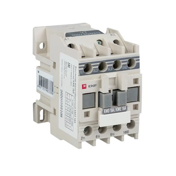 Контактор КМЭ-1 18А кат. 400В AC 1НО EKF ctr-s-18-380 ТехноИмпульс