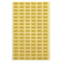 Наклейка "220В" 10х15мм EKF an-2-02 ТехноИмпульс