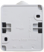 Выключатель 1-кл. ОП Этюд 10А IP44 10AX сер. SE BA10-041C ТехноИмпульс