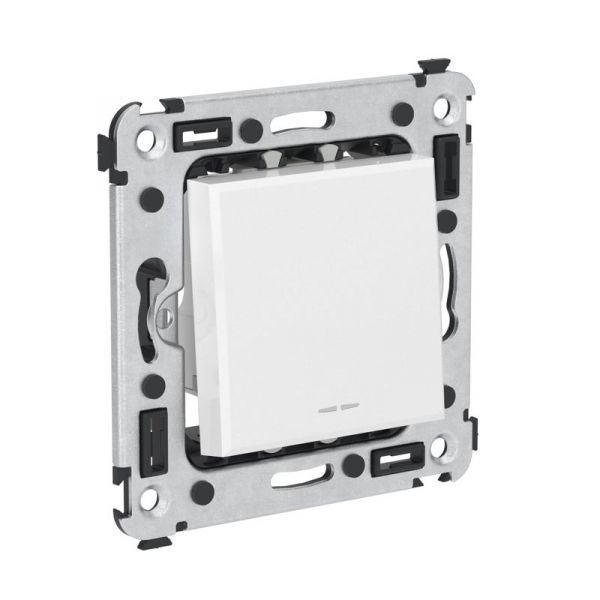 Переключатель 1-кл. 2мод. СП Avanti "Белое облако" 16А IP20 бел. DKC 4400113 ТехноИмпульс