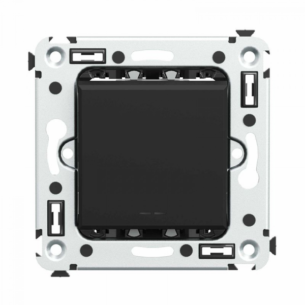 Выключатель 1-кл. СП Avanti "Черный матовый" DKC 4412103 ТехноИмпульс