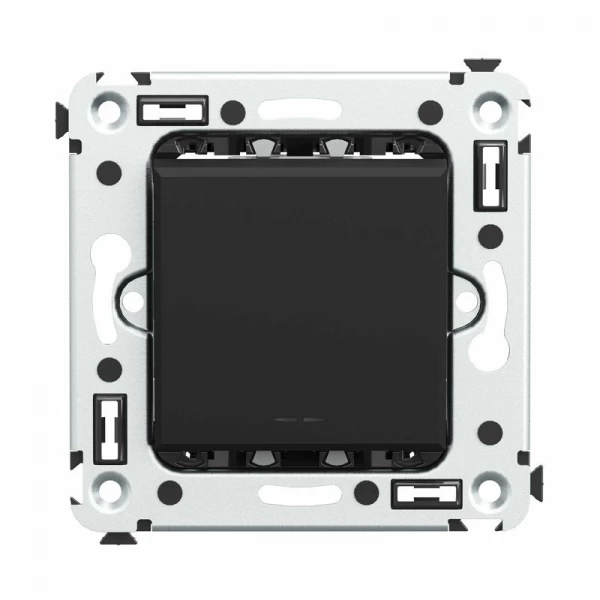 Выключатель 1-кл. СП Avanti "Черный матовый" DKC 4412103 ТехноИмпульс