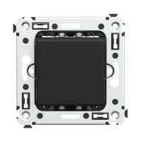 Выключатель 1-кл. СП Avanti "Черный матовый" DKC 4412103 ТехноИмпульс