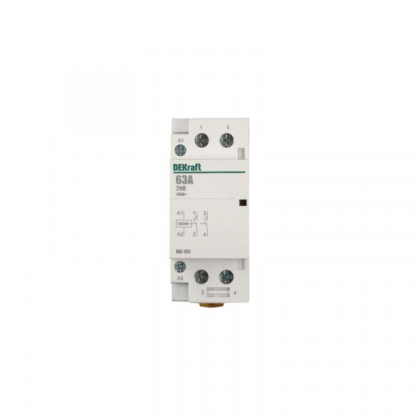 Контактор модульный МК-103 2НО 63А 230В DEKraft 18085DEK ТехноИмпульс