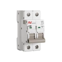 Выключатель автоматический модульный 2п C 40А 6кА AV-6 AVERES EKF mcb6-2-40C-av ТехноИмпульс