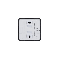 Выключатель 2-кл. ОП Blanca 10А IP20 (сх. 5) 250В с подсветкой с изолир. пластиной антрацит SE BLNVA105116 ТехноИмпульс