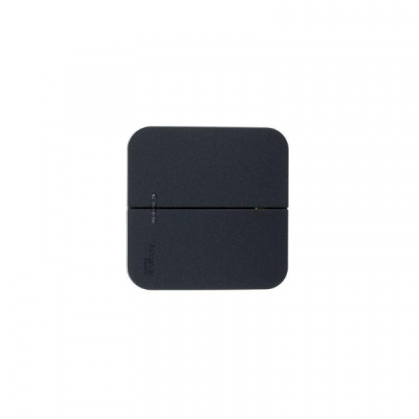 Выключатель 2-кл. ОП Blanca 10А IP20 (сх. 5) 250В с подсветкой с изолир. пластиной антрацит SE BLNVA105116 ТехноИмпульс