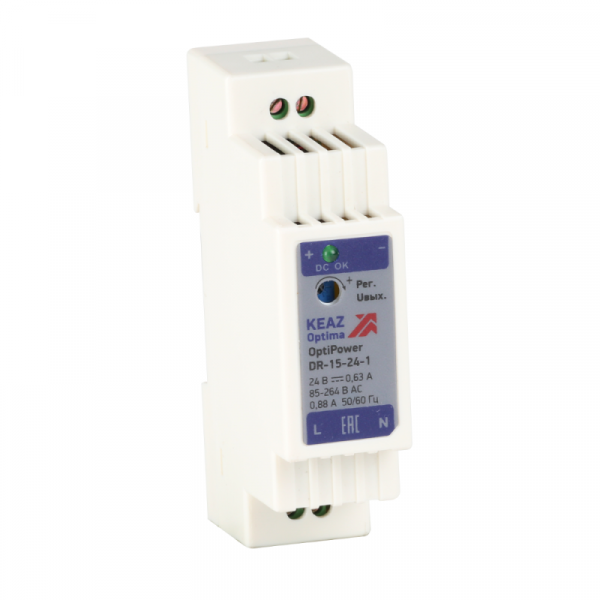 Блок питания OptiPower DR-15-24-1 КЭАЗ 284543 ТехноИмпульс