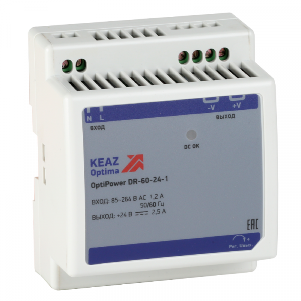 Блок питания OptiPower DR-60-24-1 КЭАЗ 284546 ТехноИмпульс