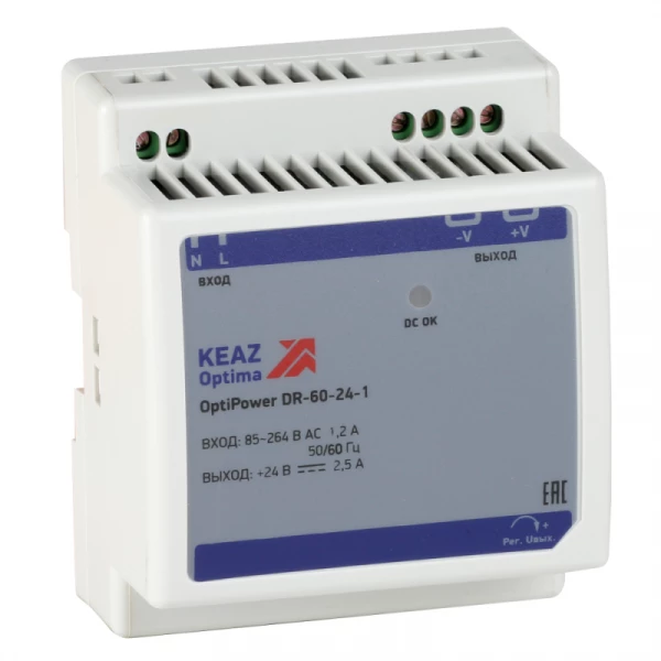 Блок питания OptiPower DR-60-24-1 КЭАЗ 284546 ТехноИмпульс
