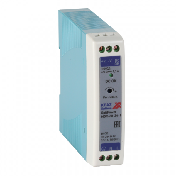 Блок питания OptiPower MDR-20-24-1 КЭАЗ 284539 ТехноИмпульс