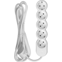 Удлинитель 5х3м с заземл. 16А IP20 Uno У05 2P+PE 250В 3х1.5 IEK WYP53-16-05-03-Z ТехноИмпульс