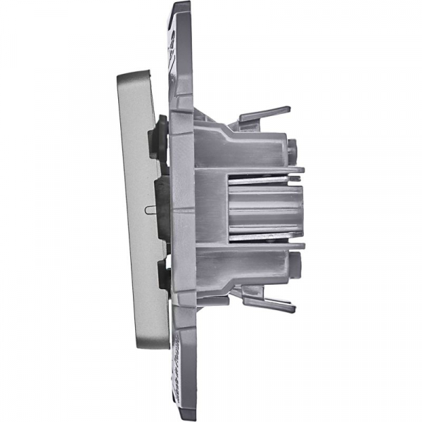 Выключатель 2-кл. Inspiria 10А IP20 250В 10AX механизм алюм. IEK 673622 ТехноИмпульс